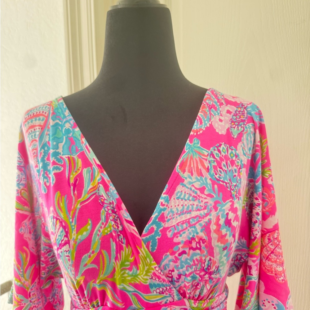 Lilly Pulitzer Parigi Romper Shell me Something Good Sz XXS - Picture 3 of 14